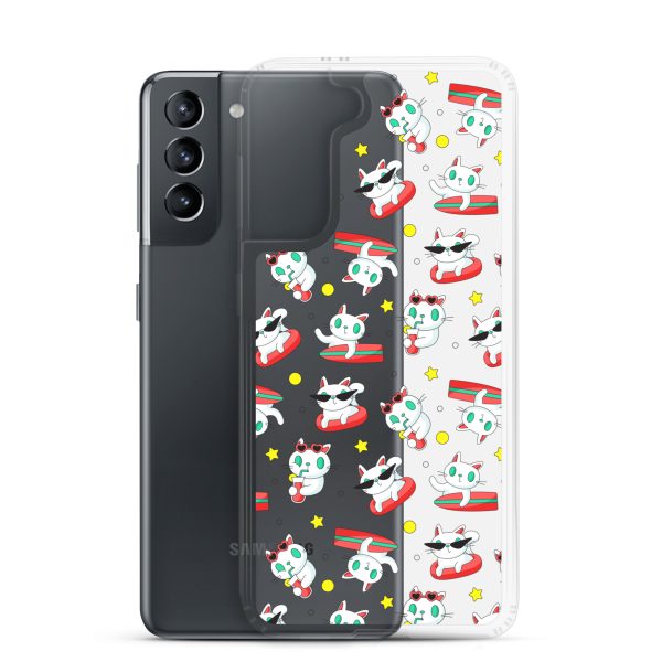 clear-case-for-samsung-samsung-galaxy-s21-case-with-phone-6a1e7bb3814f4.jpg Cat Surfing Samsung Clear Case