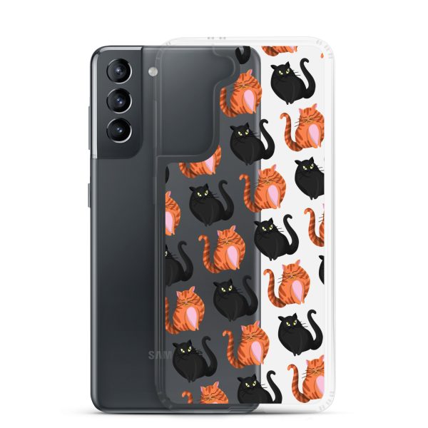 Cute Cat Samsung Clear Case
