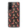 Cat Silhouettes Seamless Samsung Clear Case