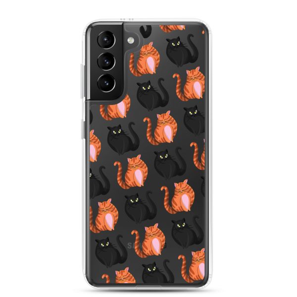 Cute Cat Samsung Clear Case