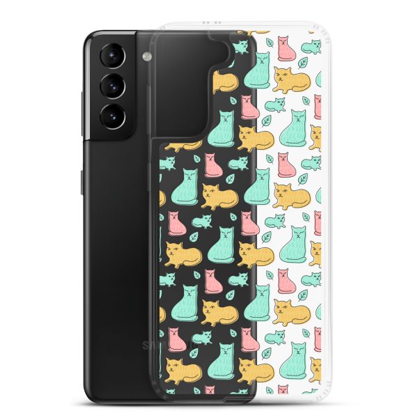 Cat Cute Colorful Samsung Clear Case