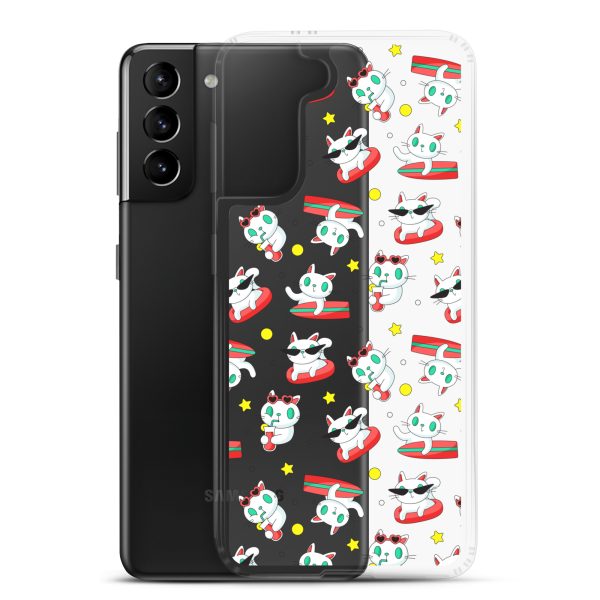 clear-case-for-samsung-samsung-galaxy-s21-plus-case-with-phone-6a1e7bb38136a.jpg Cat Surfing Samsung Clear Case