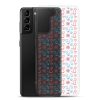 Cats and Flowers Doodle Samsung Clear Case