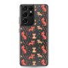 Cat Silhouettes Seamless Samsung Clear Case