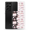 Cat Flowers and Hearts Samsung Clear Case