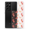 Cat Silhouettes Seamless Samsung Clear Case