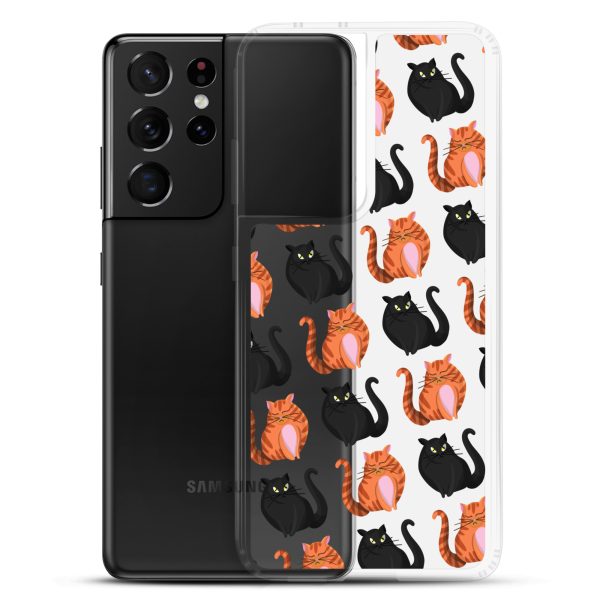 Cute Cat Samsung Clear Case