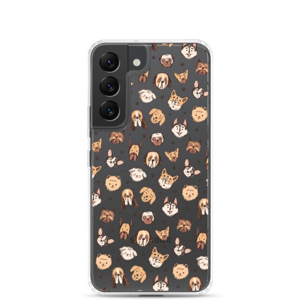 Cute Dog Breeds Samsung Clear Case