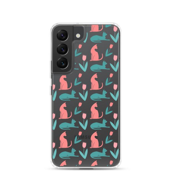 Cat Silhouettes Samsung Clear Case