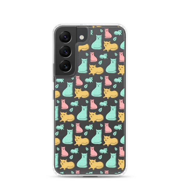 Cat Cute Colorful Samsung Clear Case