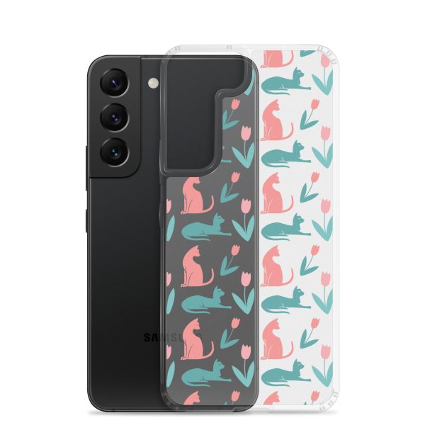 Cat Silhouettes Samsung Clear Case