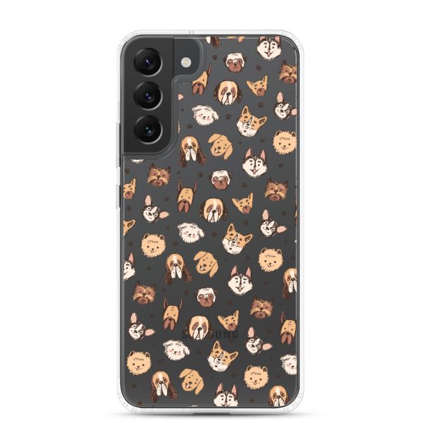 Cute Dog Breeds Samsung Clear Case