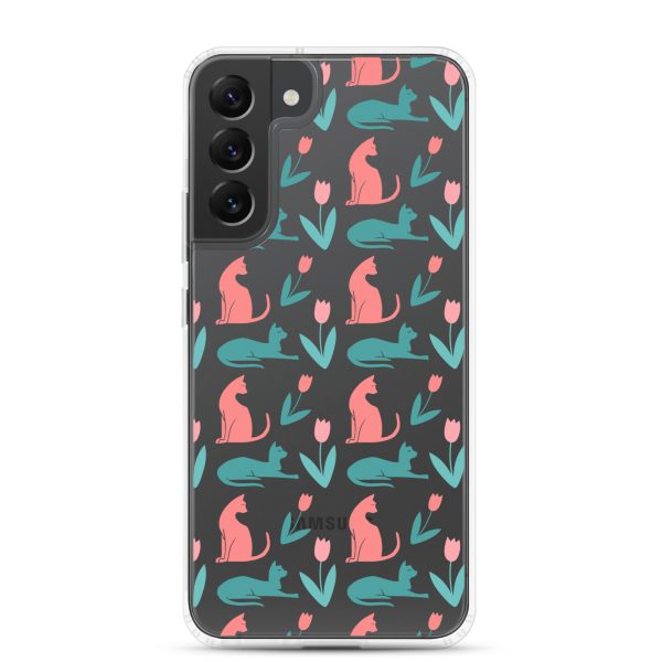 Cat Silhouettes Samsung Clear Case