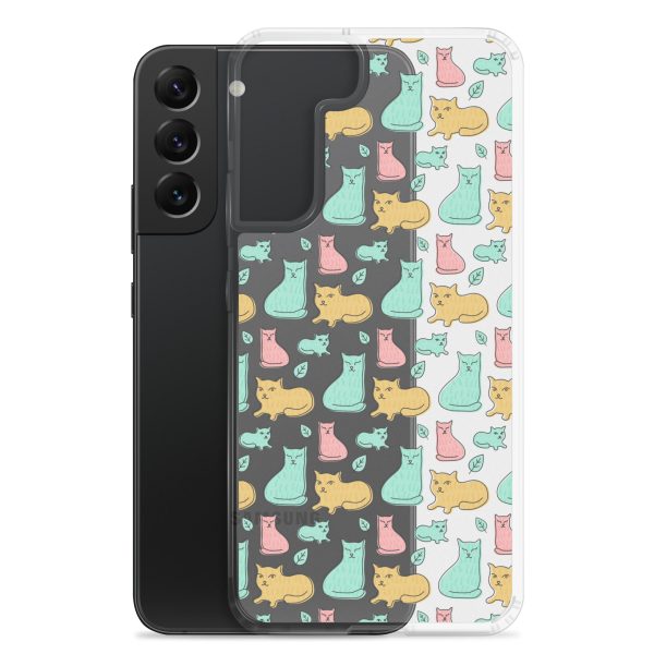 Cat Cute Colorful Samsung Clear Case