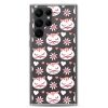 Cat Flowers and Hearts Samsung Clear Case