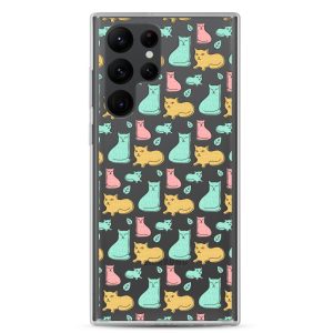 Cat Cute Colorful Samsung Clear Case