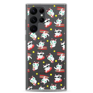 Cat Surfing Samsung Clear Case
