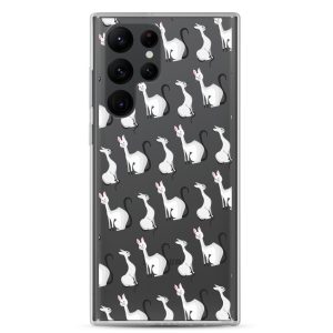 clear-case-for-samsung-samsung-galaxy-s22-ultra-case-on-phone-6a1e7c67ea010.jpg Classy Cats Samsung Clear Case