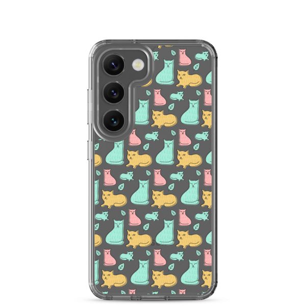 Cat Cute Colorful Samsung Clear Case