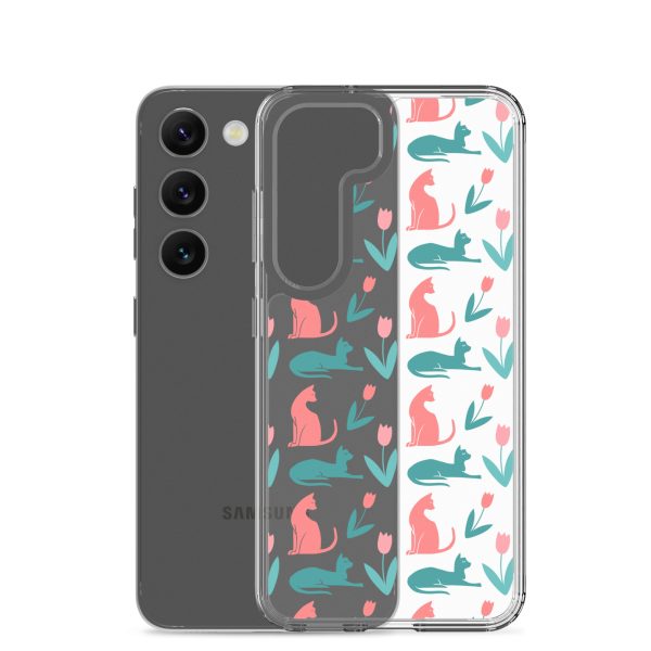 Cat Silhouettes Samsung Clear Case