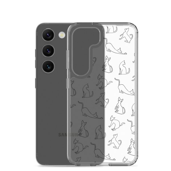 clear-case-for-samsung-samsung-galaxy-s23-case-with-phone-6a1e7a85c3377.jpg Cat Outline Samsung Clear Case