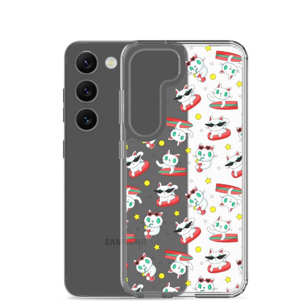 clear-case-for-samsung-samsung-galaxy-s23-case-with-phone-6a1e7bb381b9f.jpg Cat Surfing Samsung Clear Case
