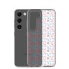 Cats and Flowers Doodle Samsung Clear Case