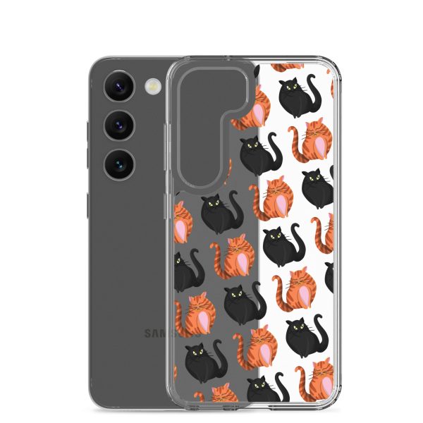 Cute Cat Samsung Clear Case