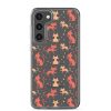 Cat Silhouettes Seamless Samsung Clear Case