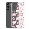 Cat Flowers and Hearts Samsung Clear Case