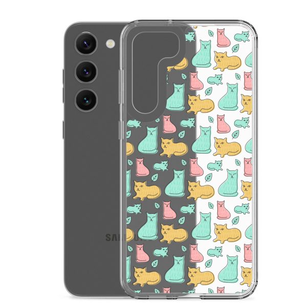 Cat Cute Colorful Samsung Clear Case
