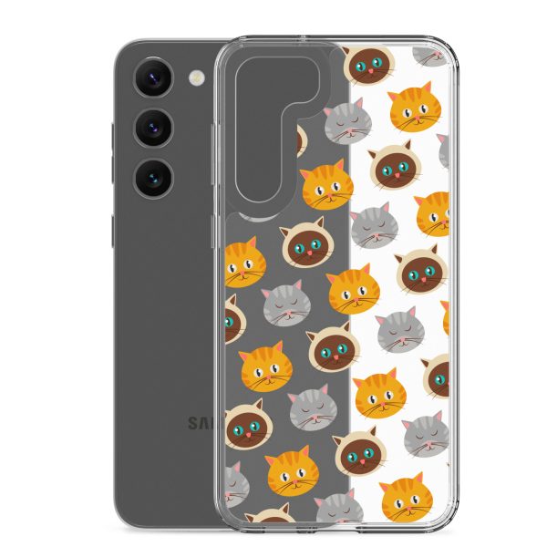 Cute Cats Samsung Clear Case