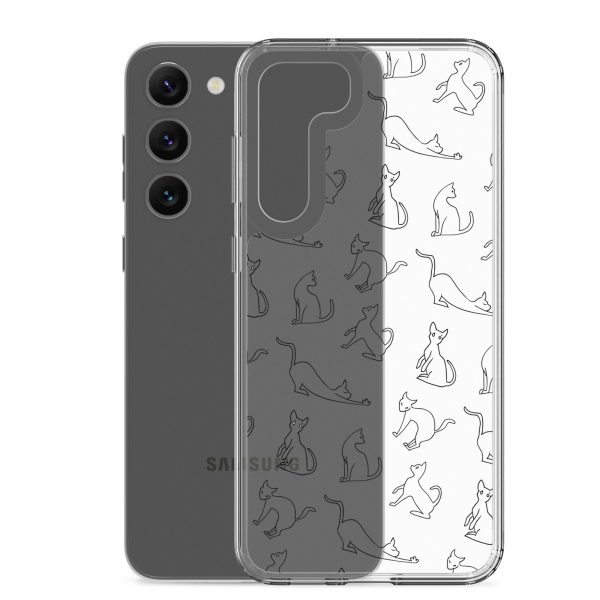 clear-case-for-samsung-samsung-galaxy-s23-plus-case-with-phone-6a1e7a85c3095.jpg Cat Outline Samsung Clear Case