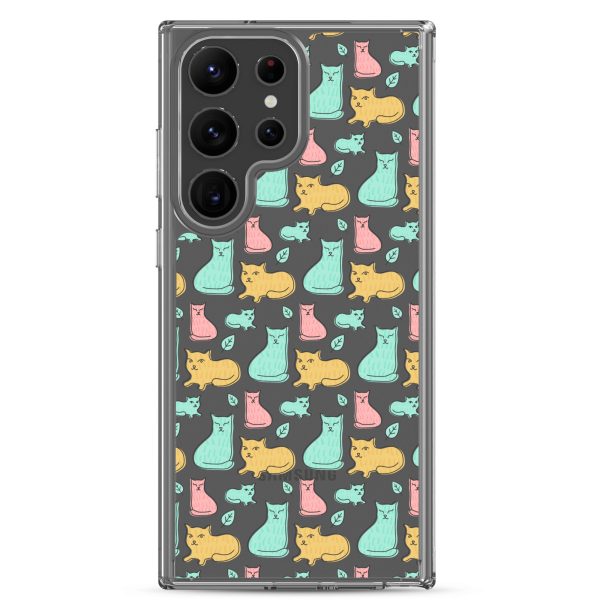 Cat Cute Colorful Samsung Clear Case