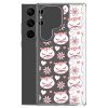 Cat Flowers and Hearts Samsung Clear Case