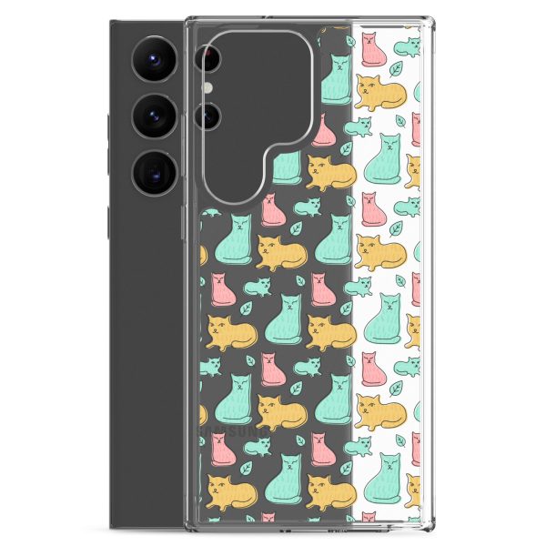 Cat Cute Colorful Samsung Clear Case