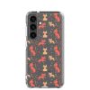 Cat Silhouettes Seamless Samsung Clear Case