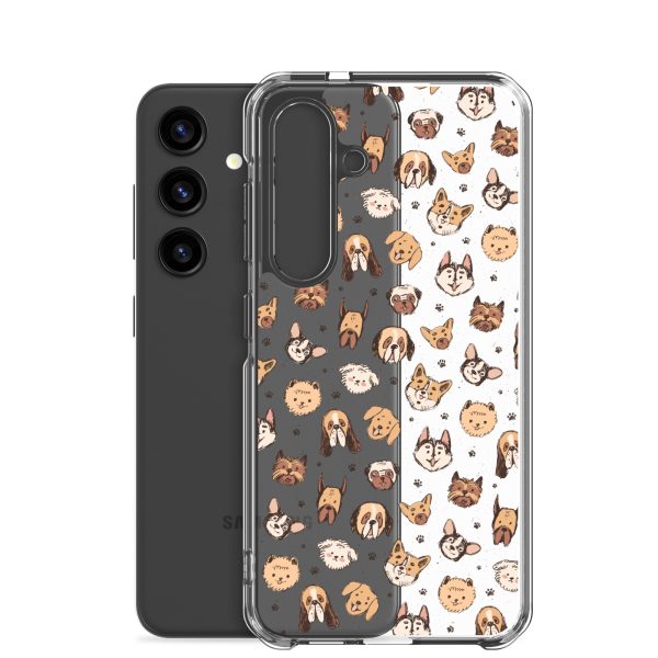 Cute Dog Breeds Samsung Clear Case