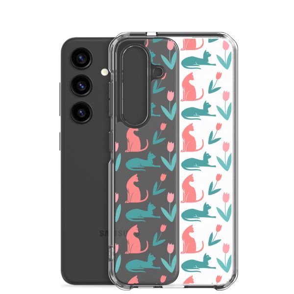 Cat Silhouettes Samsung Clear Case