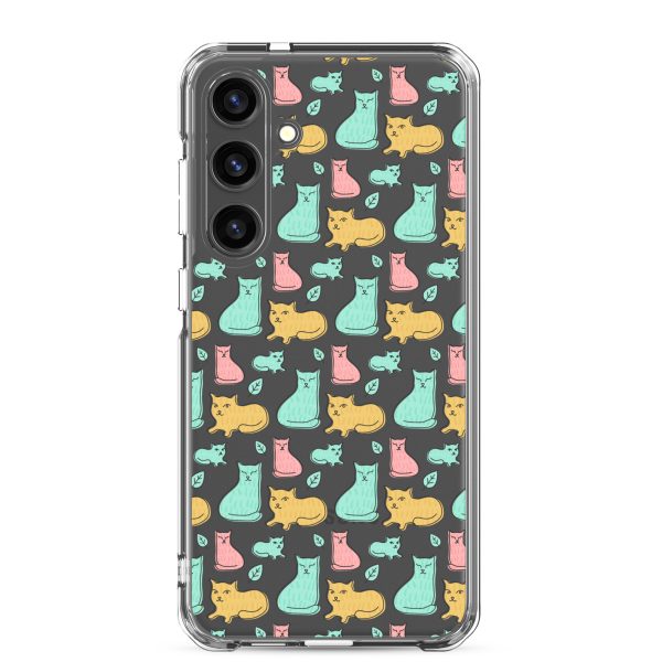 Cat Cute Colorful Samsung Clear Case