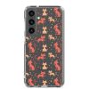 Cat Silhouettes Seamless Samsung Clear Case