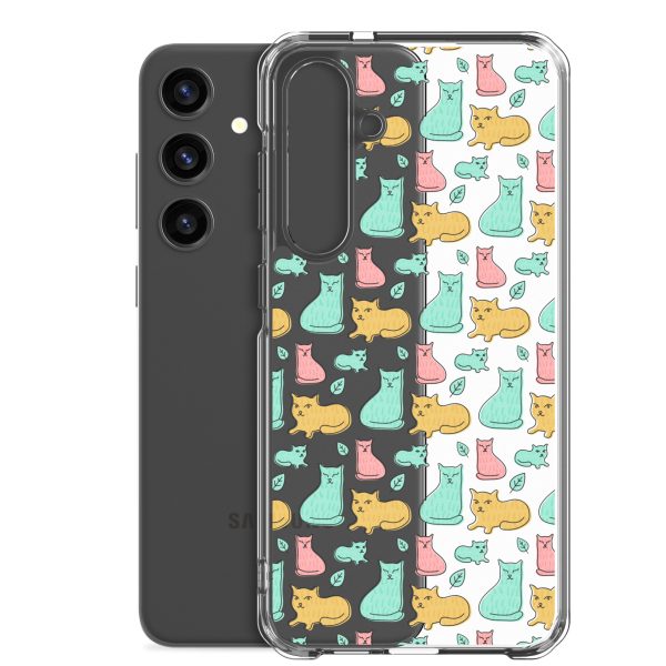 Cat Cute Colorful Samsung Clear Case