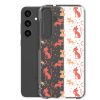 Cat Silhouettes Seamless Samsung Clear Case