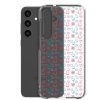 Cats and Flowers Doodle Samsung Clear Case