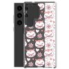 Cat Flowers and Hearts Samsung Clear Case