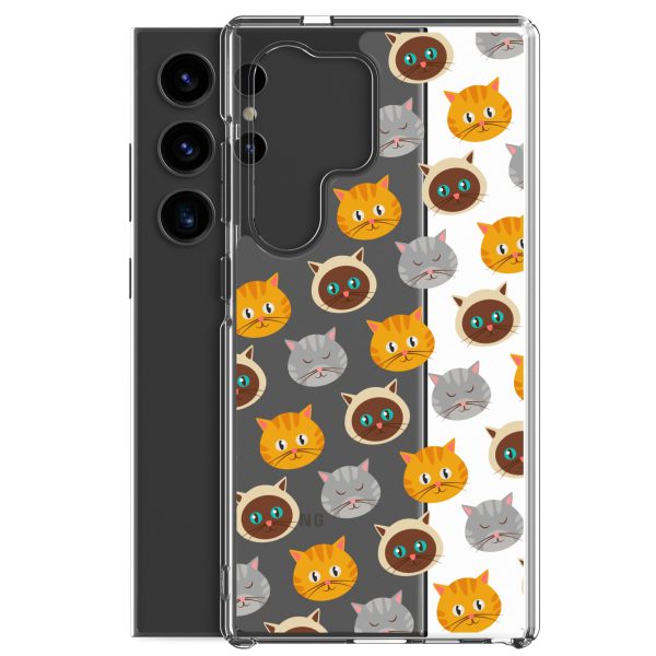 Cute Cats Samsung Clear Case