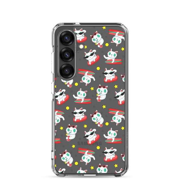 clear-case-for-samsung-samsung-galaxy-s25-case-on-phone-6a1e7bb38191c.jpg Cat Surfing Samsung Clear Case