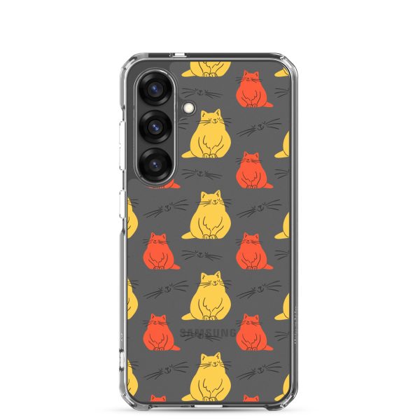 clear-case-for-samsung-samsung-galaxy-s25-case-on-phone-6a1e7c8ddb12f.jpg Abstract Colorful Cats Samsung Clear Case