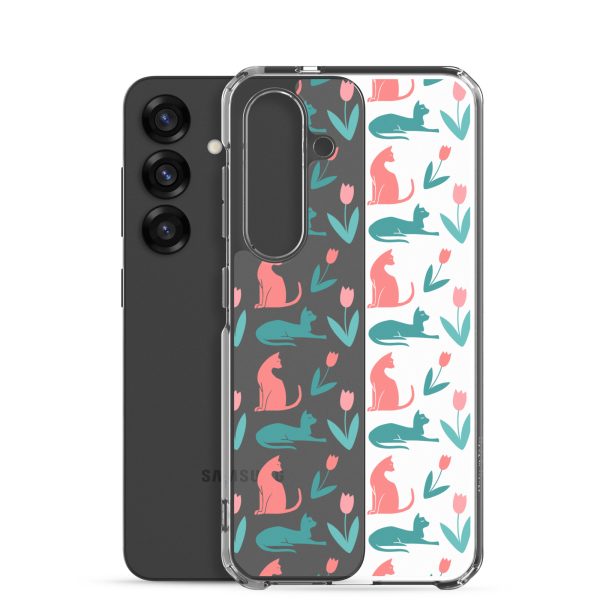 Cat Silhouettes Samsung Clear Case