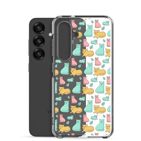 Cat Cute Colorful Samsung Clear Case